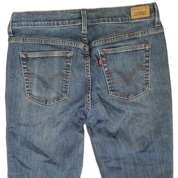 Levis Womens Size 8 Long 515 Boot Cut Jeans Y2K Low Rise Stretch 5 Pocket - Picture 4 of 8